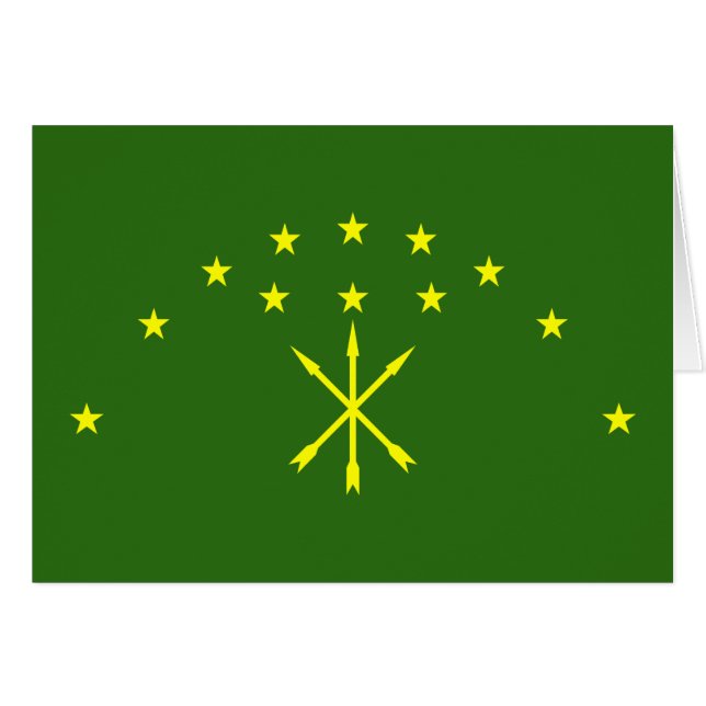 Patriotic Adygea Flag (Vorderseite (Horizontal))