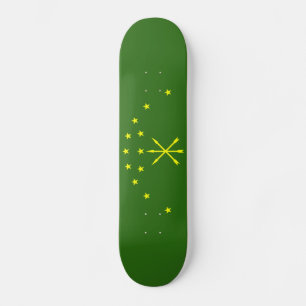 Patriotic Adygea Flag Skateboard