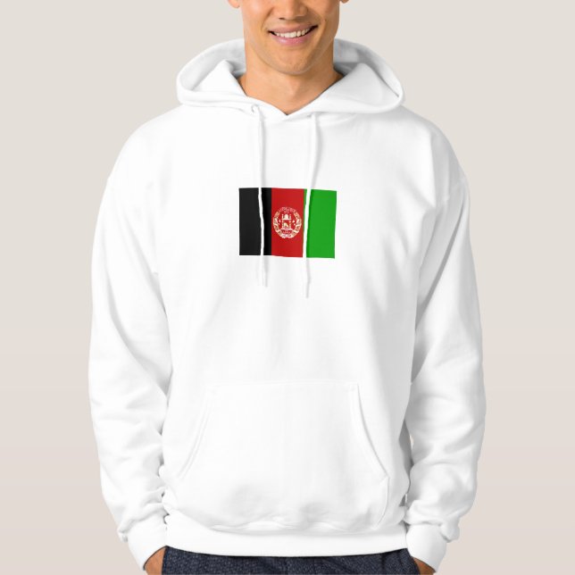 Patriotic Afghanistan Flag Hoodie (Vorderseite)