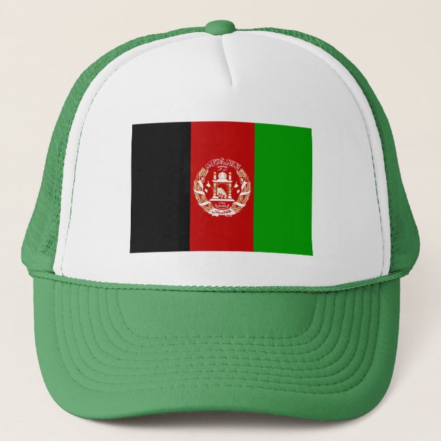 Patriotic Afghanistan Flag Truckerkappe (Vorderseite)