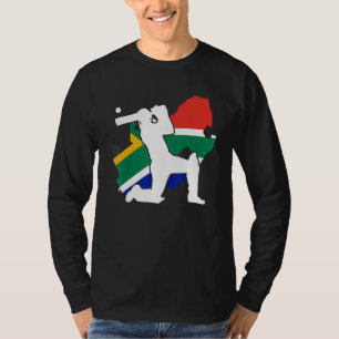 Patriotic African Cricket Player South Africa Cric T-Shirt