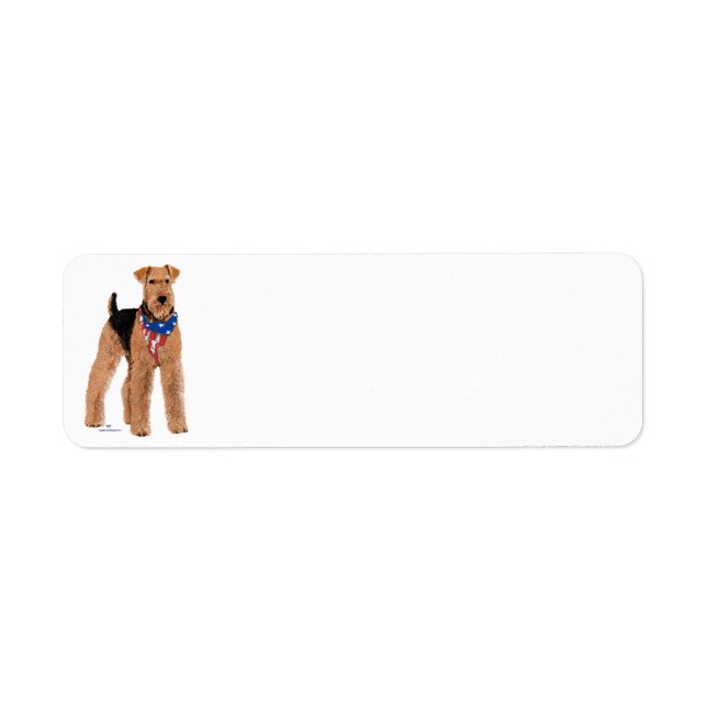 Patriotic Airedale Terrier (Vorne)