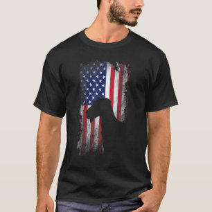 Patriotic Airedale Terrier American Flag Cooler Hu T-Shirt