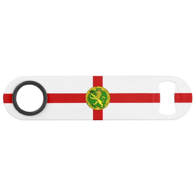 Patriotic Alderney Flag Speed Flaschenöffner (Vorderseite (Horizontal))