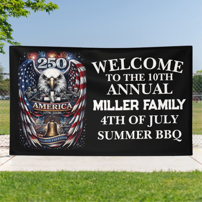 Patriotic America 250 Eagle Banner  (Außenbereich)