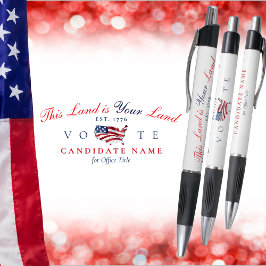 Patriotic America 250 Map This Land is Your Land Kugelschreiber