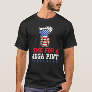 Patriotic America USA Flaggenzeit für einen Megapi T-Shirt