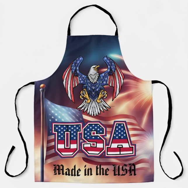 Patriotic American Bald Eagle Schürze (Vorderseite)