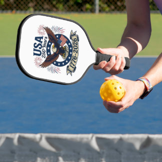 Patriotic American Eagle 250 Years 1776-2026 Pickleball Schläger