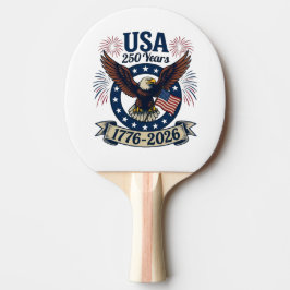 Patriotic American Eagle 250 Years 1776-2026 Tischtennis Schläger