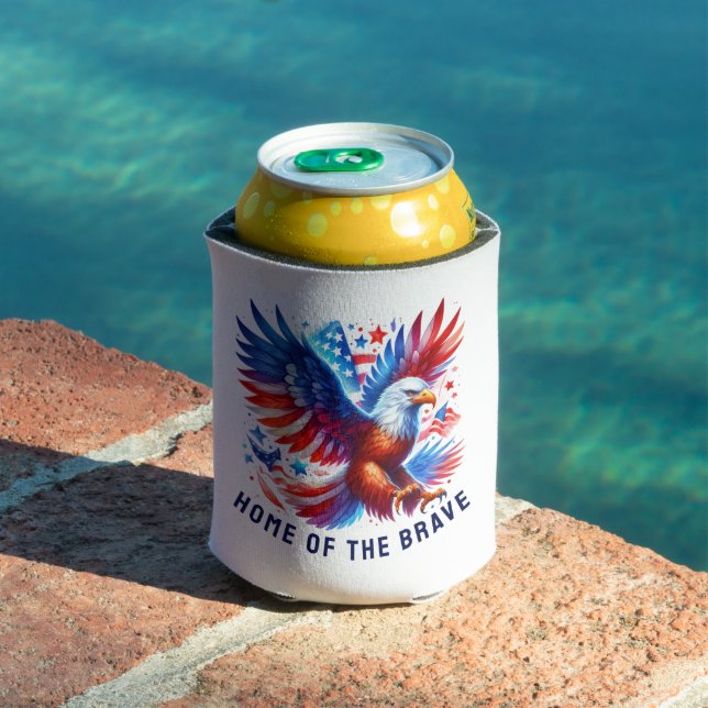 Patriotic American Eagle Red White Blue Dosenkühler (In Situ Pool)