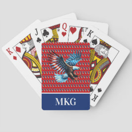 Patriotic American Eagle Red White Blue Spielkarten