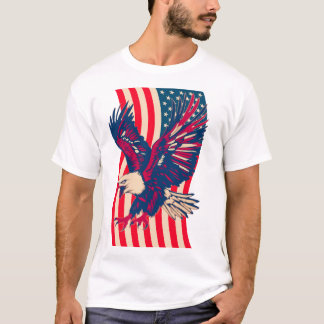 Patriotic American Eagle USA Flag T-Shirt