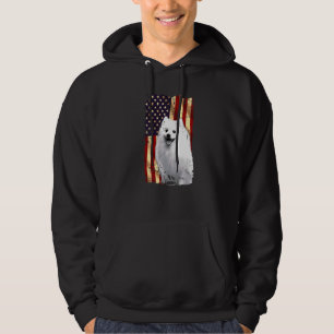 Patriotic American Eskimo American Flag 4. Juli D Hoodie