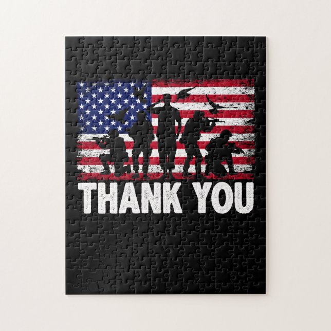 Patriotic American Flag Danke (Vertikal)