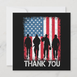 Patriotic American Flag Danke