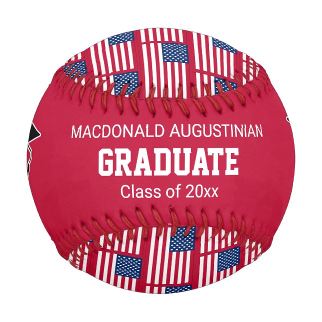 Patriotic AMERICAN FLAG Graduate Baseball (Vorderseite)