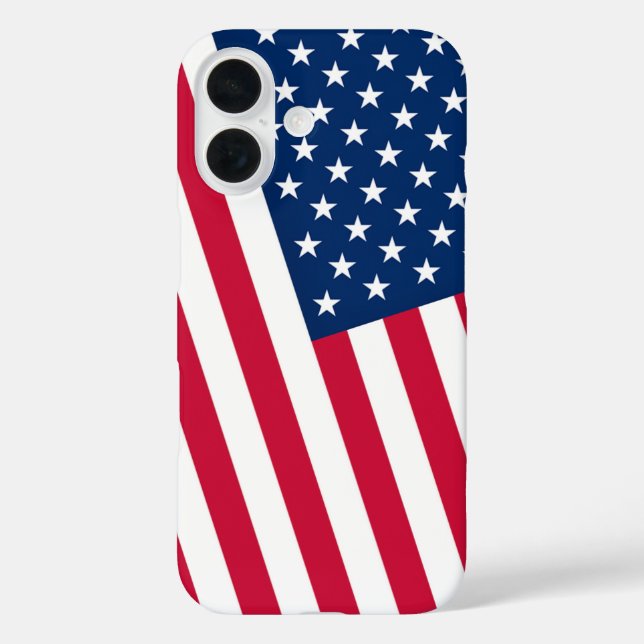 Patriotic American Flag iPhone Case (Rückseite)