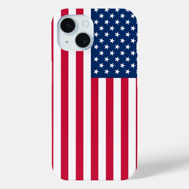 Patriotic American Flag iPhone Case (Rückseite)