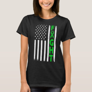 Patriotic American Flag Mental Health Awareness Gr T-Shirt