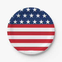 Patriotic American Flag Star and Stripes USA Pappteller
