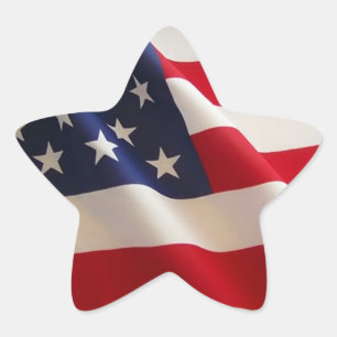 Patriotic American Flag Sticker