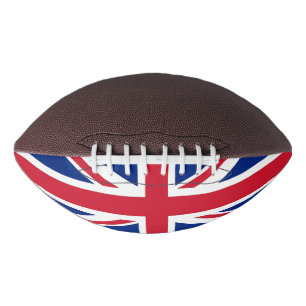 Patriotic American Football flag of United Kingdom