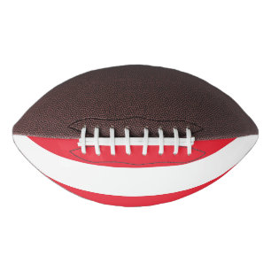 Patriotic american football with flag of Austria