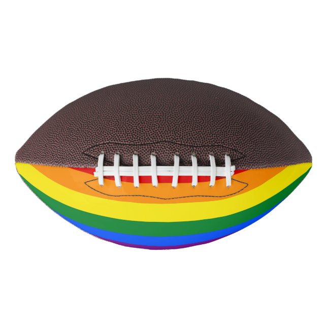 Patriotic american football with Pride LGBT flag (Vorderseite)