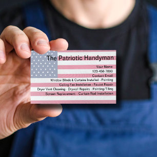 Patriotic American Handyman Services Visitenkarte