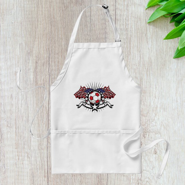 Patriotic American Soccer Design USA Flag Football Schürze (Von Creator hochgeladen)