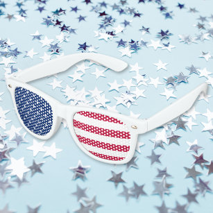 Patriotic American USA United Staaten America Flag Partybrille