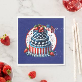 Patriotic And Sassy Celebration  Serviette