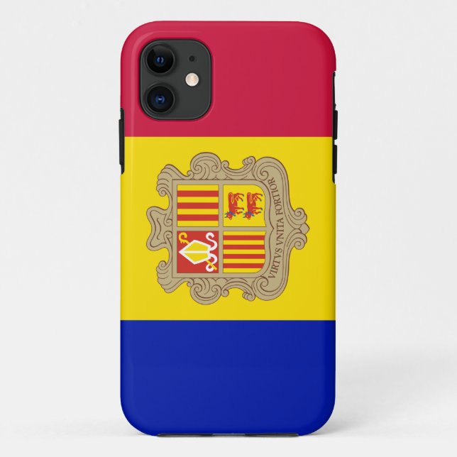 Patriotic Andorra Flag Case-Mate iPhone Hülle (Rückseite)