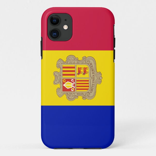 Patriotic Andorra Flag Case-Mate iPhone Hülle (Rückseite)