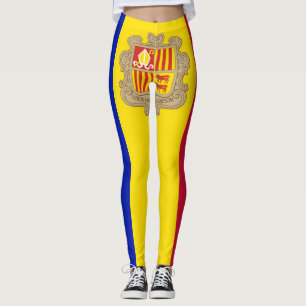 Patriotic Andorra Flag Leggings