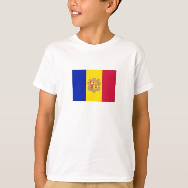 Patriotic Andorra Flag T-Shirt (Vorderseite)