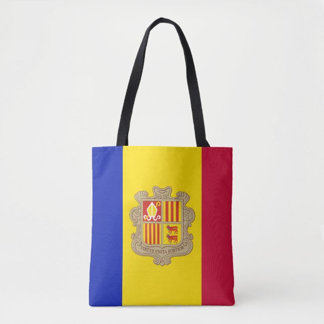 Patriotic Andorra Flag Tasche (Vorderseite)