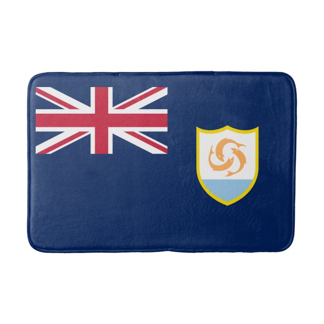 Patriotic Anguilla Flag Badematte (Vorderseite)