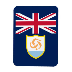 Patriotic Anguilla Flag Magnet
