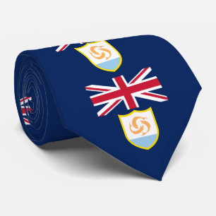 Patriotic Anguilla Flag Neck Tie Krawatte