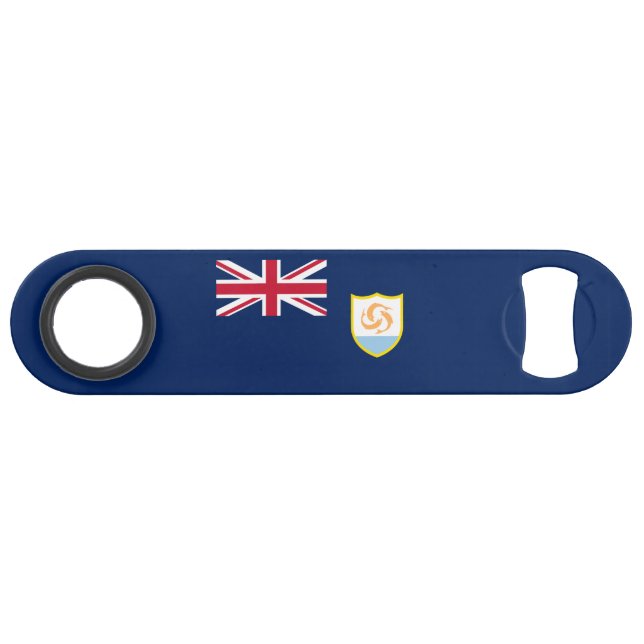 Patriotic Anguilla Flag Speed Flaschenöffner (Vorderseite (Horizontal))