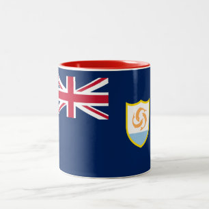 Patriotic Anguilla Flag Zweifarbige Tasse