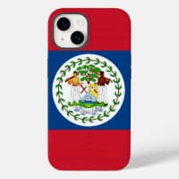 Patriotic Apple 14 Case-Mate, Flagge Belize