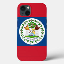 Patriotic Apple Case Mate, Belize-Flagge