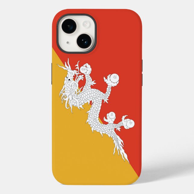 Patriotic Apple Case Mate, Bhutan Flag Case-Mate i (Rückseite)