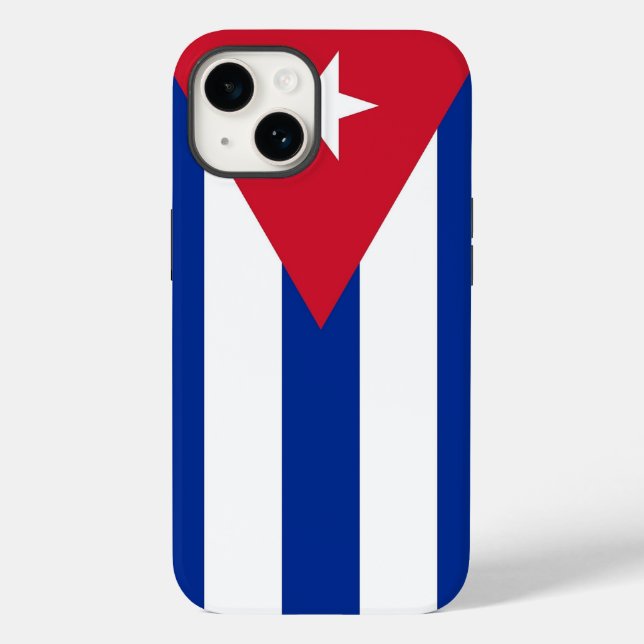 Patriotic Apple Case-Mate, Cuba Flag Case-Mate iPh iPhone 14 Hülle (Rückseite)
