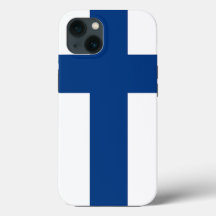 Patriotic Apple Case-Mate, Finnische Flagge