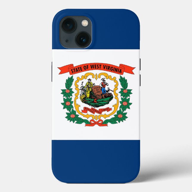 Patriotic Apple Case Mate, Flagge West Virginia (Rückseite)