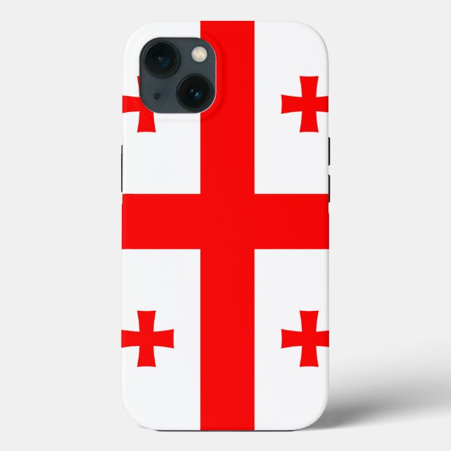 Patriotic Apple Case Mate, georgische Flagge (Rückseite)